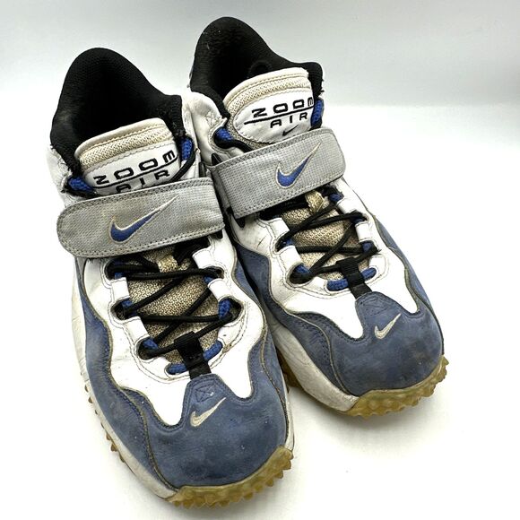Nike Air Zoom Turf Barry Sanders Blue White 315099-141 Rare 2006 Men\'s Size 10